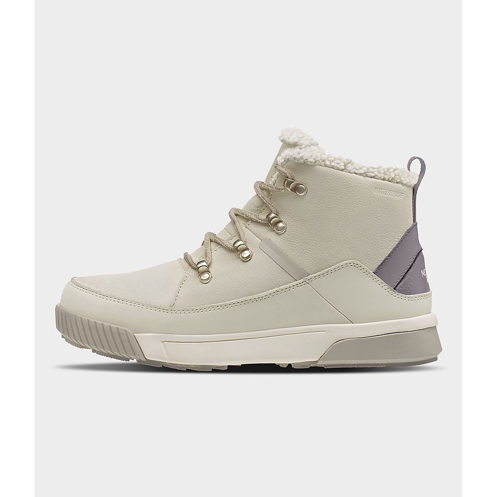 The North Face Boots Womens Australia - The North Face Sierra Mid Lace Wp White / Silver Grey (PDU-3